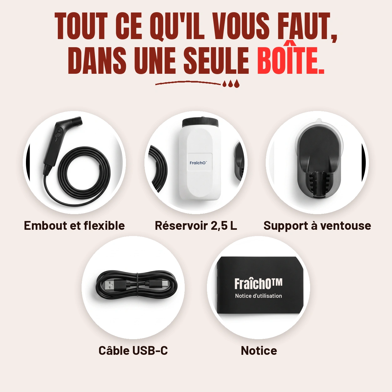 Tout ce qu'il y a dans la boîte